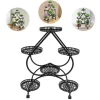 Hjerteformet Planteholder, 6 Potters Kapacitet, Holdbar Jernkonstruktion, Pladsbesparende Design