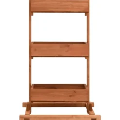 Håndlavet plantestativ i fyrretræ med 3 hylder | Størrelse: 52x30x78 cm