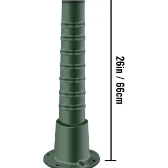 Håndvandpumpe Stander, 22,86x22,86x66 cm, Grøn, Støbejern