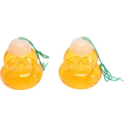 Hængende bifælde - kalebassformet, udendørs hvepseafskrækkende middel og bidræber (2 stk, orange)