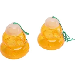 Hængende bifælde - kalebassformet, udendørs hvepseafskrækkende middel og bidræber (2 stk, orange)