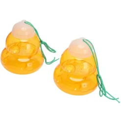 Hængende bifælde - kalebassformet, udendørs hvepseafskrækkende middel og bidræber (2 stk, orange)