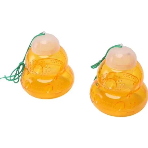 Hængende bifælde - kalebassformet, udendørs hvepseafskrækkende middel og bidræber (2 stk, orange)