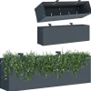 Hængende plantekasse - klik ombygning - 50x12x15cm - antracit