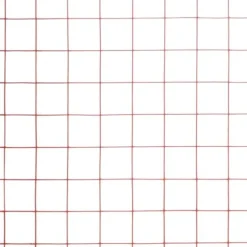 Hønsenet i stål med PVC-belægning - Fleksibelt trådnet til volierer og hegn | Størrelse: 25 x 0,5 m | Farve: Rød