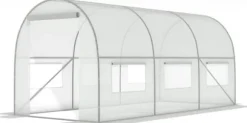 Holdbart 10m² Hobby Drivhus med UV-4 Filter & Ventilationsvinduer for Optimal Plantevækst