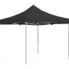 Hopfällbart partytält i aluminium 3x3 m - Elegant solskydd | Färg: Antracit | Storlek: 3x3 m