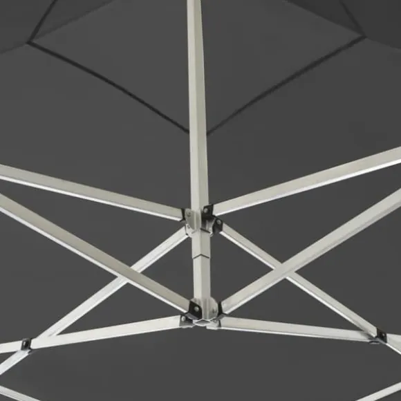 Hopfällbart partytält i aluminium 3x3 m - Elegant solskydd | Färg: Antracit | Storlek: 3x3 m
