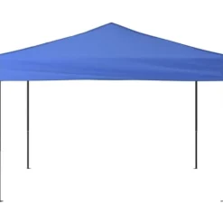 Hopfällbart partytält 3x3 m - UV-skydd och vattentåligt | Färg: Blå | Storlek: 3x3 m