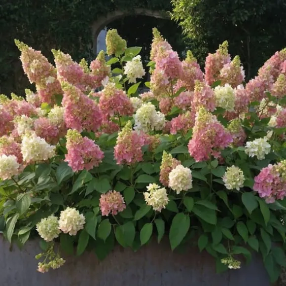 Hortensia - Sæt 2 - Hydrangea paniculata 'Candlelight' - Højde 25-40cm - ⌀19cm