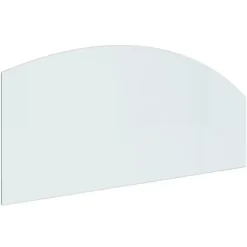 Hærdet glasplade til pejs - Gulvdæksel | Størrelse: 120x50 cm
