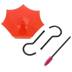 Hummingbird Feeder Guard Semi-transparent Hummingbird Moat tilbehørskroge med stor kapacitet Model B Udvidet