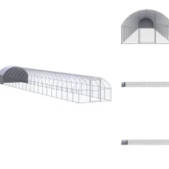 Huse & bure til små dyr - Living hønsehus 3x20x2 m galvaniseret stål