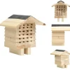 Huse & bure til små dyr - Living bihotel 22x20x20 cm massivt fyrretræ