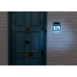 Husnummer med Solar Led Belysning