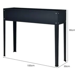 Hævet Havebed, 100x30x80 cm, Grå
