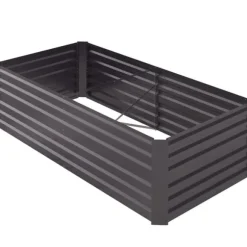 Hævet Havebed, 180x90x59 cm, Mørkegrå