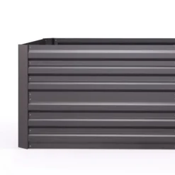 Hævet Havebed, 180x90x59 cm, Mørkegrå