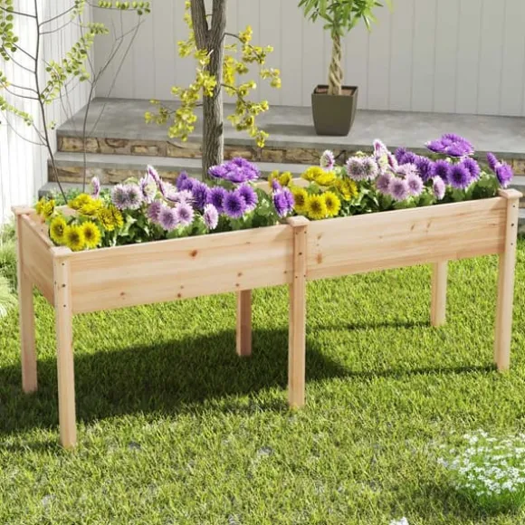 Hævet Havebed, 73x23x30cm, Gul