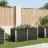 Hævet plantekasse i galvaniseret stål - Holdbar og stilfuld | Størrelse: 160x80x77 cm | Farve: Antracitgrå