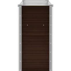 Hævet plantekasse i galvaniseret stål - 100x40x77 cm | Farve: Brun