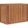 Hævet plantekasse i massivt teaktræ | Størrelse: 100x50x70 cm