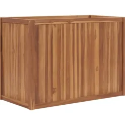 Hævet plantekasse i massivt teaktræ | Størrelse: 100x50x70 cm
