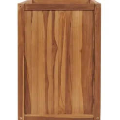 Hævet plantekasse i massivt teaktræ | Størrelse: 100x50x70 cm