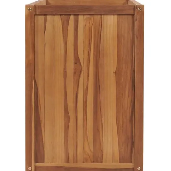 Hævet plantekasse i massivt teaktræ | Størrelse: 100x50x70 cm