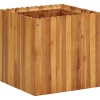 Hævet plantekasse i massivt akacietræ - Højbed til have | Størrelse: 50x50x50 cm