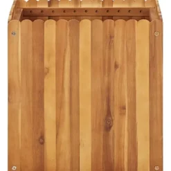Hævet plantekasse i massivt akacietræ - Højbed til have | Størrelse: 50x50x50 cm