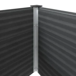 Hævet plantekasse i træ-plastkomposit - Blomsterbed | Farve: Grå | Størrelse: 250x50x91 cm