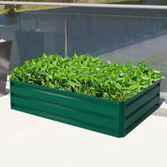 Hævet Plantekasse, 120x90x30 cm, Grøn