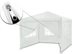 Hvid havepavillon 3x3m 4936