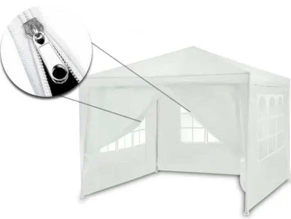 Hvid havepavillon 3x3m 4936