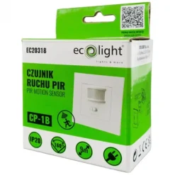 Hvid planmonteret PIR bevægelsessensor CP-1B EC20318 ECO