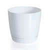 Hvid urtepotte med underkop COUBI DUOP280-S449