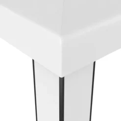 Hvid 3x3 m pavillon med dobbelttag - Robust og vandafvisende | Farve: Hvid | Størrelse: 3x3 m