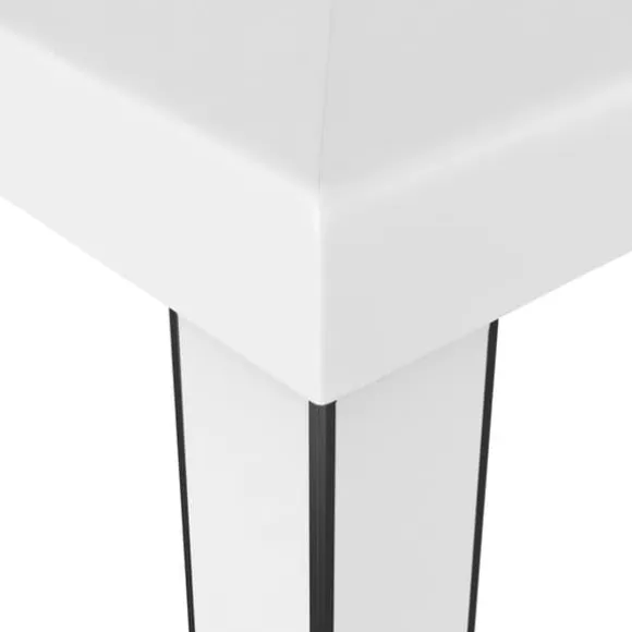 Hvid 3x3 m pavillon med dobbelttag - Robust og vandafvisende | Farve: Hvid | Størrelse: 3x3 m