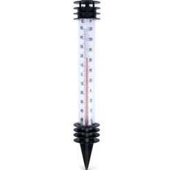 Hvidt eksternt termometer, indsat, 23 cm
