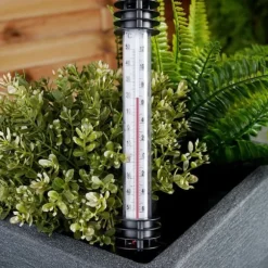 Hvidt eksternt termometer, indsat, 23 cm