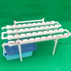 Hydroponisk dyrkningskit, 1 lag til 36/54 planter, Effektivt vandforbrug,36 Huller
