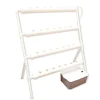 Hydroponisk dyrkningskit, PVC-konstruktion, automatisk vandingssystem,Hvid
