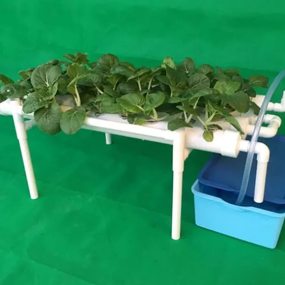 Hydroponisk dyrkningssæt - 1-lags system - 36 plantehuller - Huldiameter 3,2 cm - PVC-U - Vandsparende - Lavendel