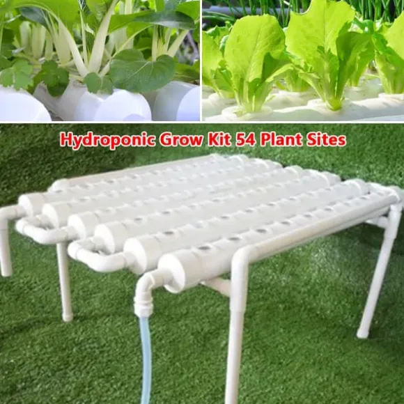 Hydroponisk dyrkningssæt - 1-lags system - 36 plantehuller - Huldiameter 3,2 cm - PVC-U - Vandsparende - Lavendel