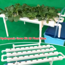 Hydroponisk dyrkningssæt - 1-lags system - 36 plantehuller - Huldiameter 3,2 cm - PVC-U - Vandsparende - Lavendel
