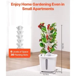 Hydroponisk Dyrkningssystem 30 Pods, Smart Hydroponisk Tårn, Effektiv Vandcirkulation
