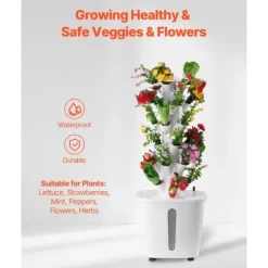 Hydroponisk Dyrkningssystem 30 Pods, Smart Hydroponisk Tårn, Effektiv Vandcirkulation
