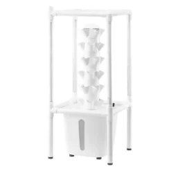 Hydroponisk Dyrkningssystem med Grow Light, 30 Pods Hydroponiske Tårnhave, Belysning til Indendørs Havebrug