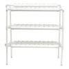 Hydroponisk dyrkningssystem, 3-etagers PVC-rørsystem, 90 plantepladser